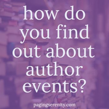 How do you find out about events?